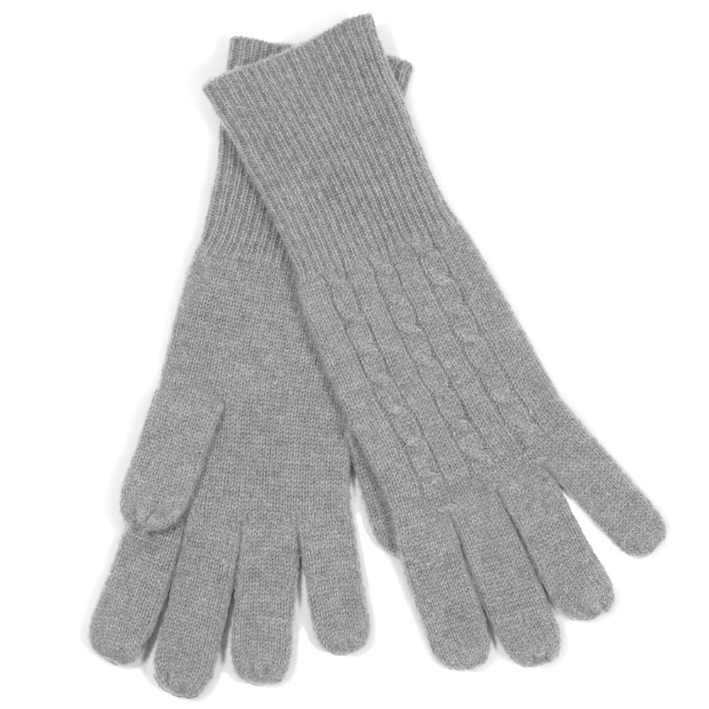 100% Cable Knit Cashmere Gloves in More Colors